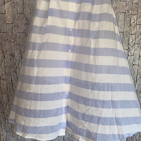 Lulu's Transatlantic Voyage Blue & Ivory Dress - Picture 6 of 11